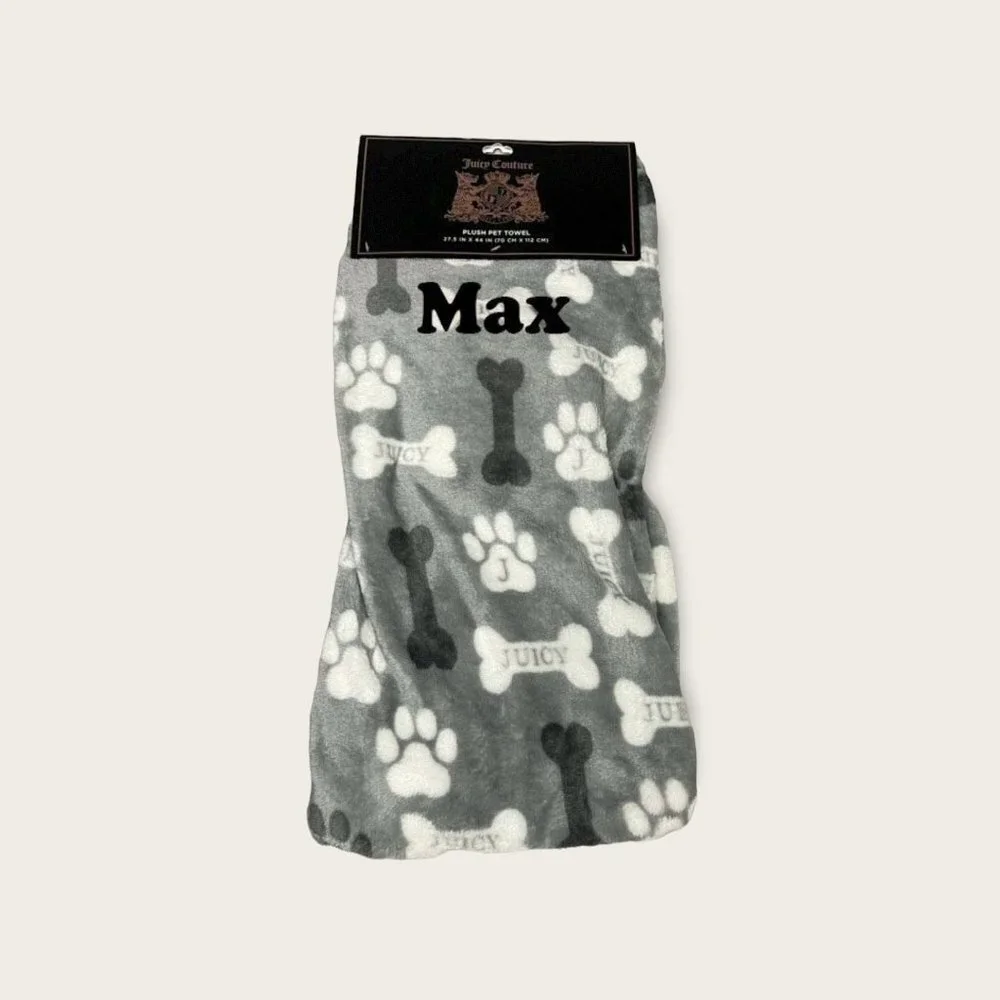 Custom Juicy couture dog blanket